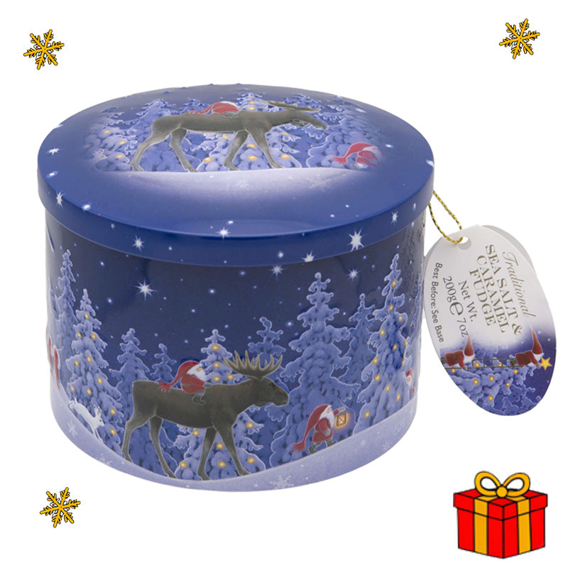 Gardiners Christmas Nordic Sea Salt & Caramel Fudge Tin 200g