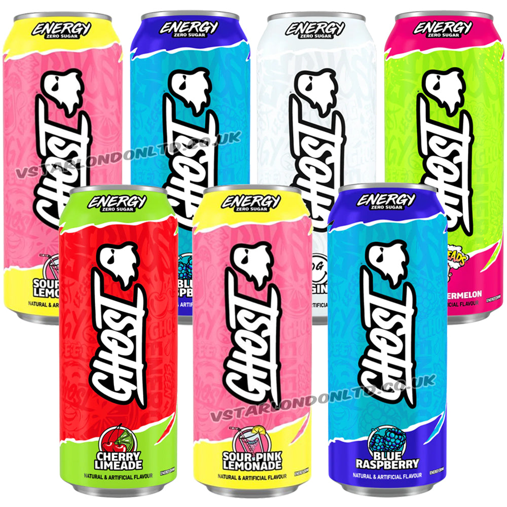 Ghost Energy Drink Random Mixed Flavours 500ml (6 & 12 Cans)