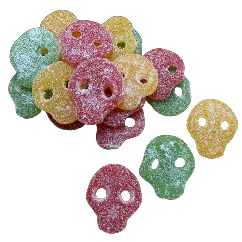 Grahns Super Sour Fruit Halloween Skulls 1kg –3kg |Sour Gummy Sweets Pick & Mix