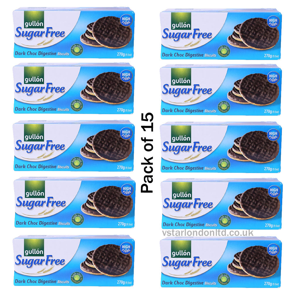 Gullon Sugar Free Choco Digestive Biscuits, 270g
