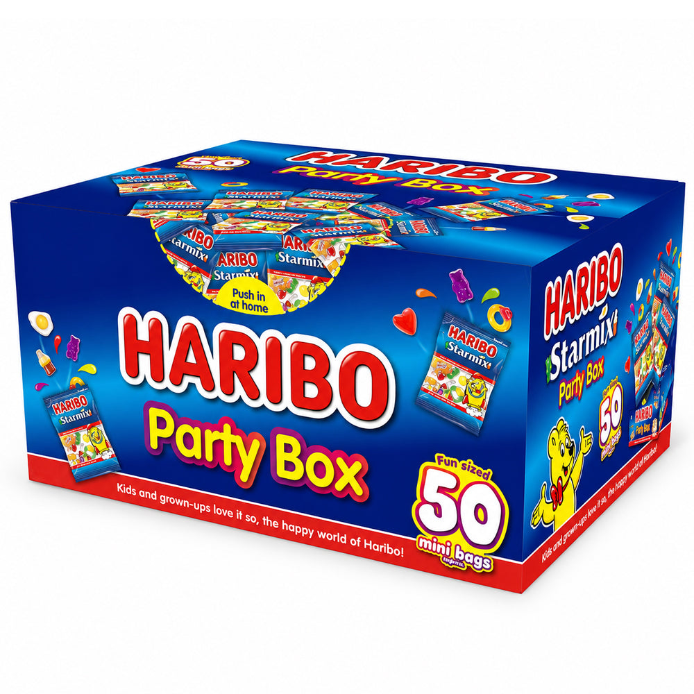 HARIBO Starmix Party Box 800g (50 Mini Bags Approx.)