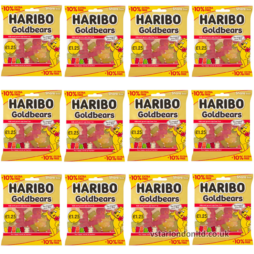 HARIBO Goldbears Jelly Sweets Sharing Bag 154g PMP (Box of 12)
