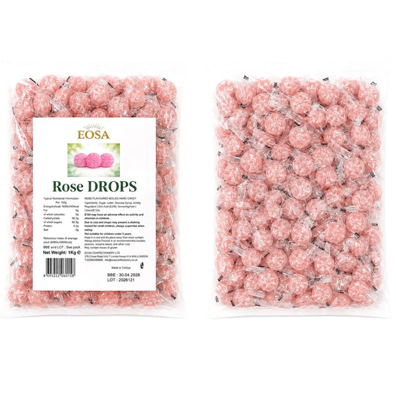 EOSA Hard Boiled Sweets & Rock Candy 1kg – 18 Fruit Flavours