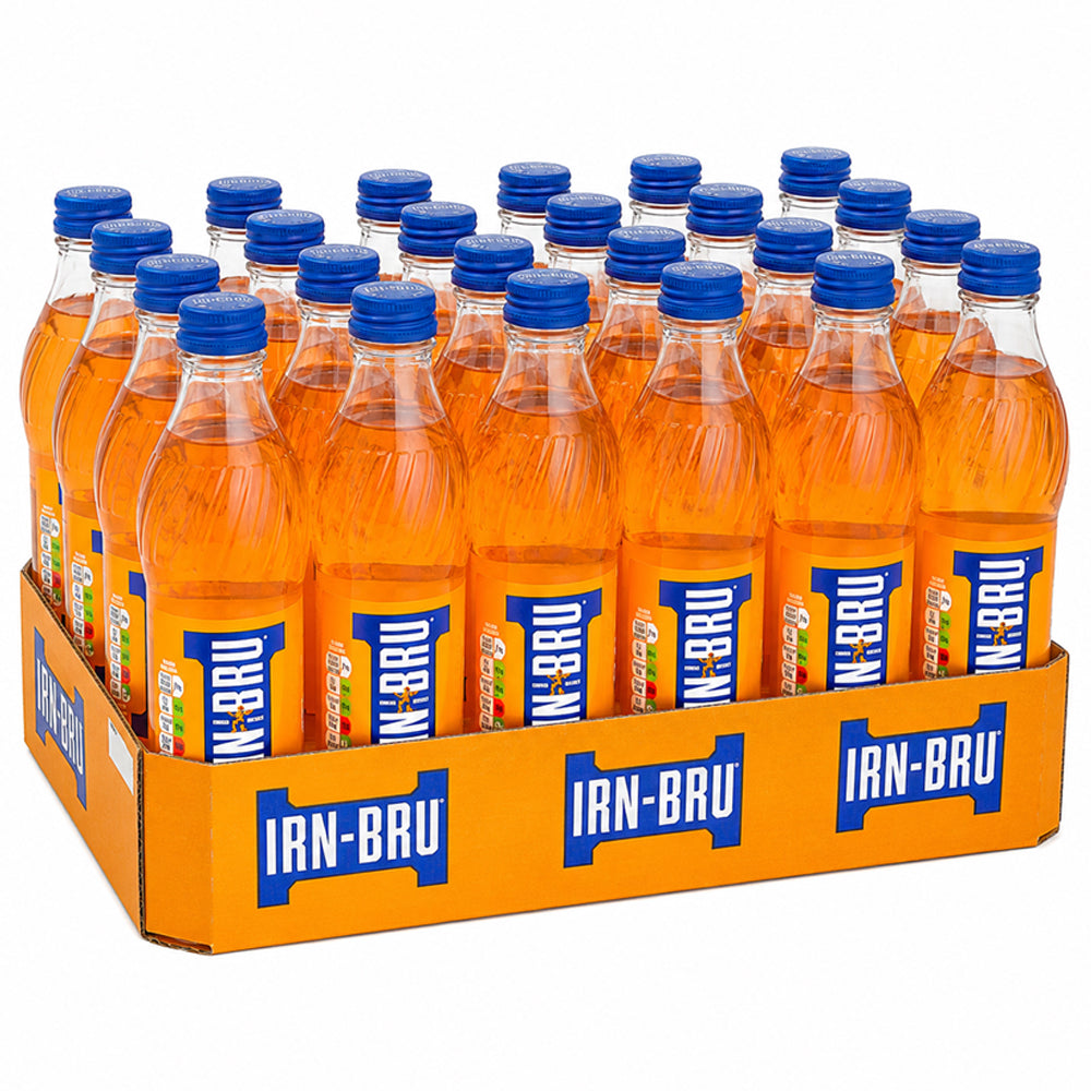 IRN-BRU Regular Soft Drink Glass Bottles 330ml (Case of 24)