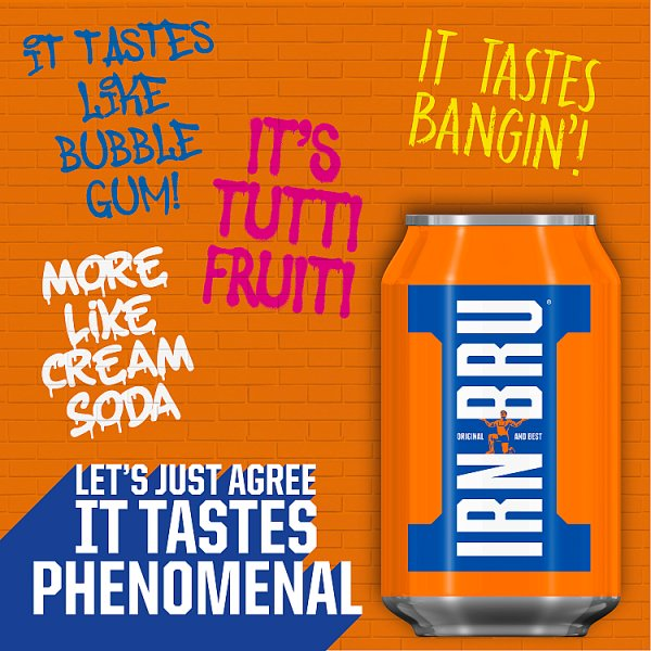 IRN-BRU Soft Drink Can 330ml (Case of 24)