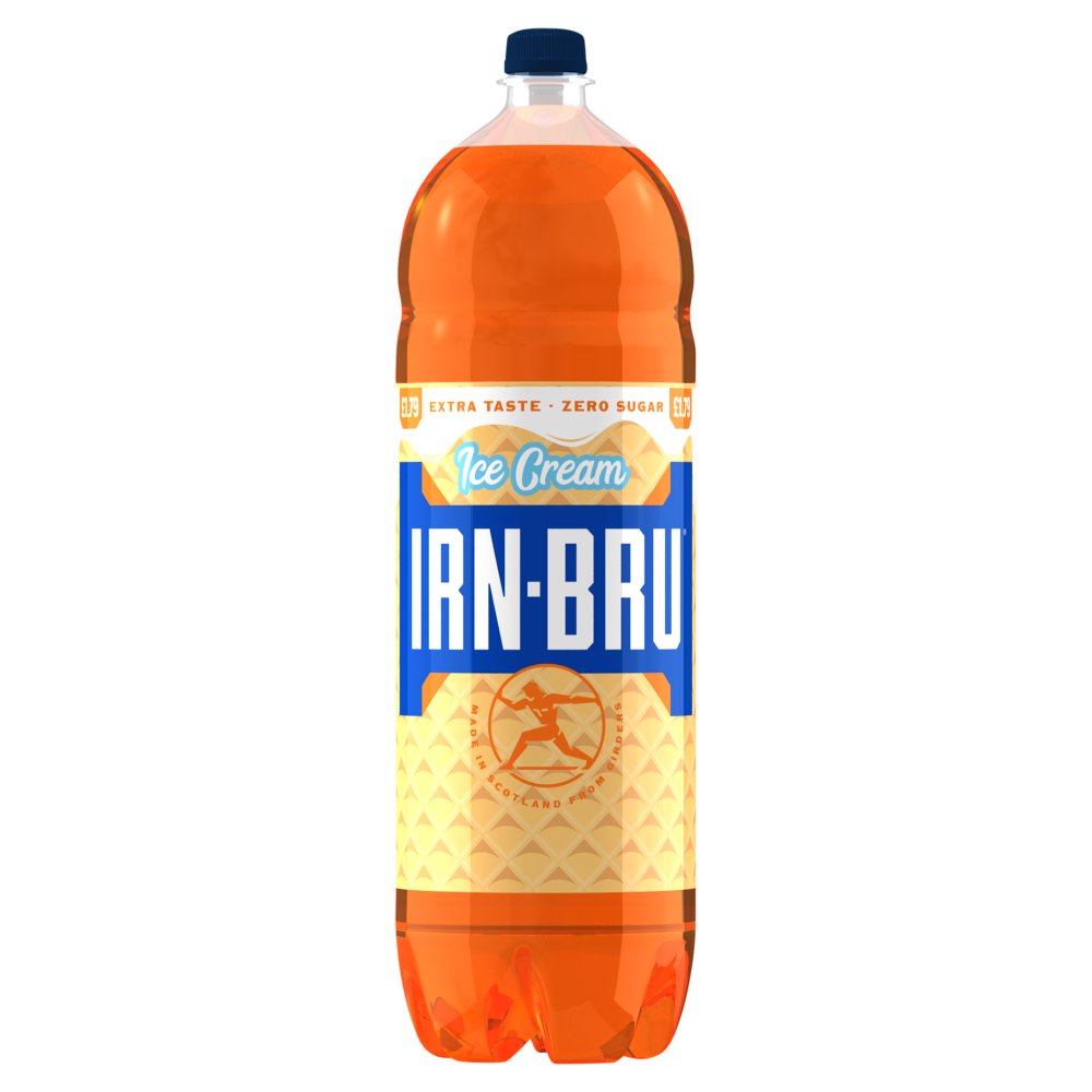 IRN-BRU Ice Cream 2L PMP (Case of 6) Zero Sugar Extra Taste Soft Drink