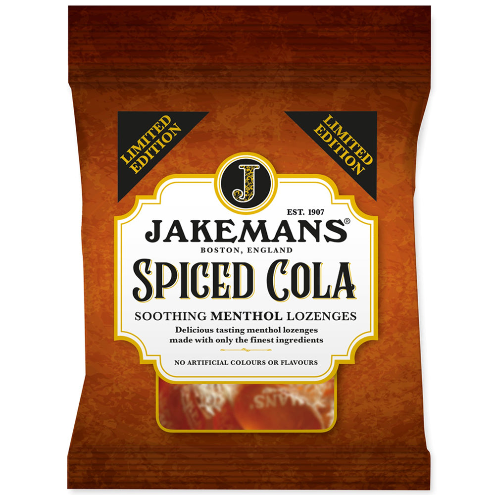 Jakemans Spiced Cola Menthol Lozenges 12 x 73g Bags