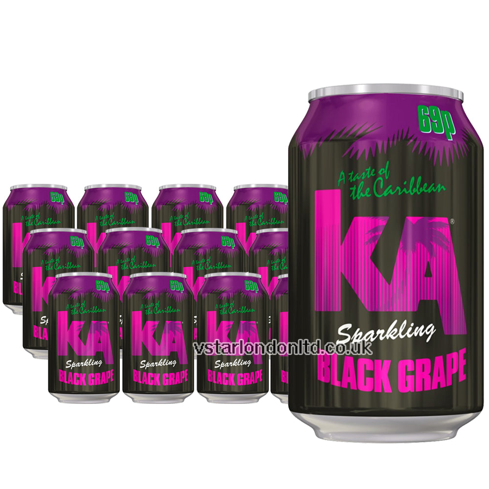 KA Sparkling Black Grape 330ml (12 & 24 Cans)