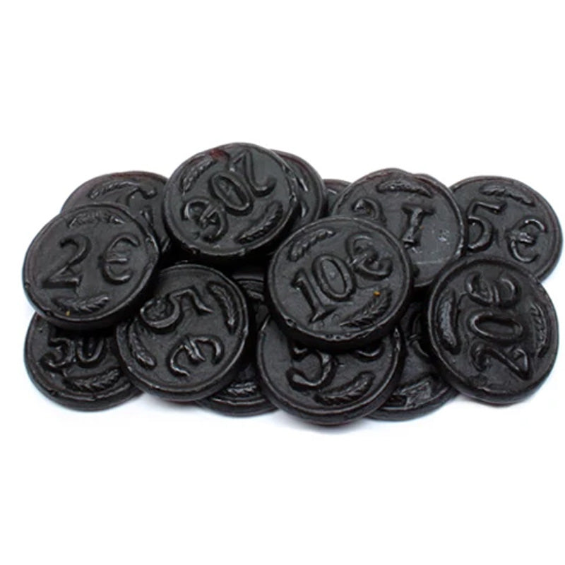 K&H Liquorice Coins 1kg – Dutch Liquorice Sweets