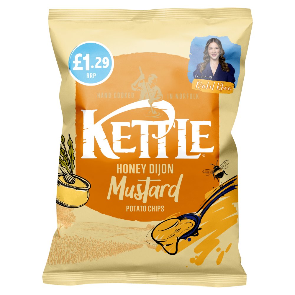 Kettle Honey Dijon Mustard Potato Chips 80g (Case of 12)