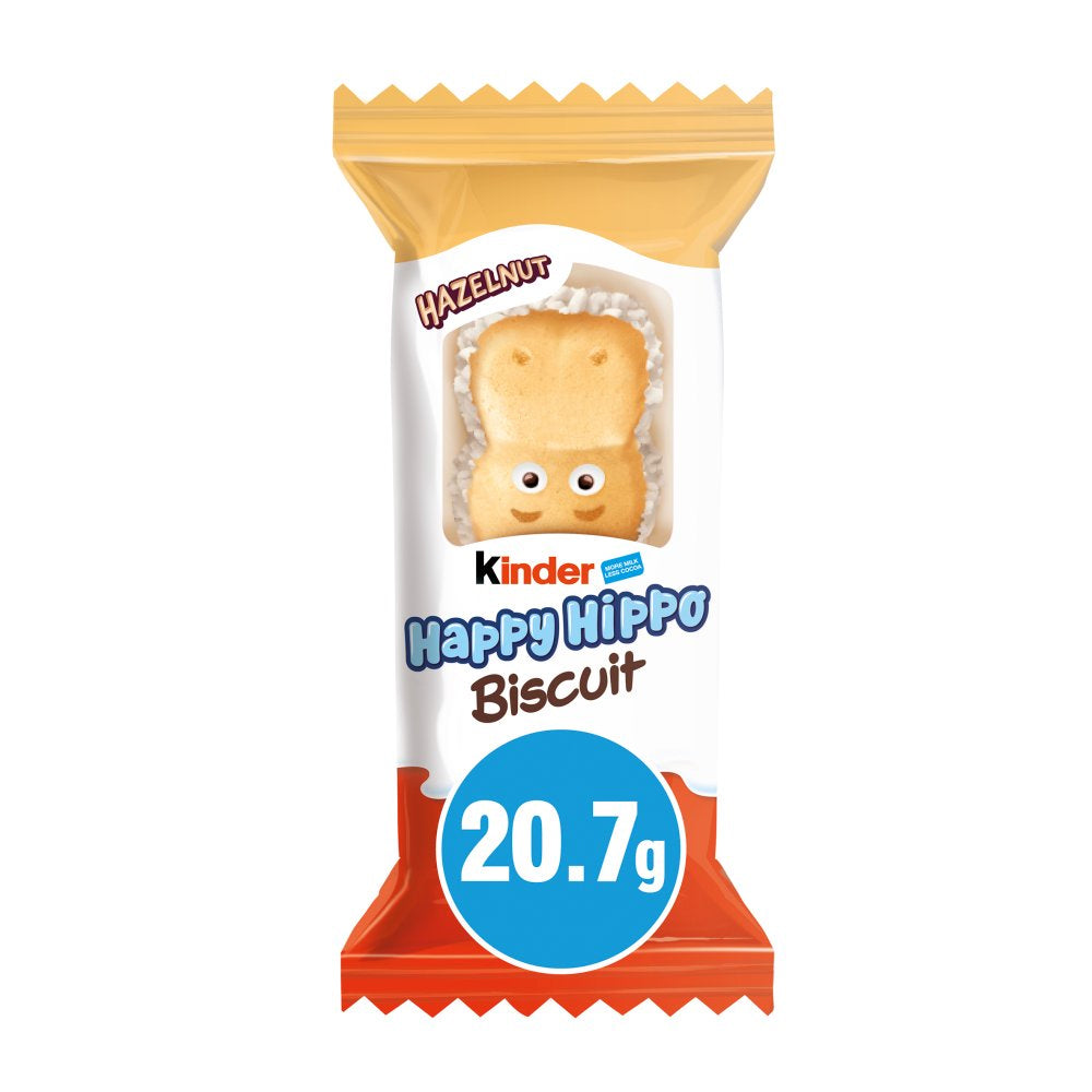 Kinder Happy Hippo Milk & Hazelnut Wafer Biscuits 28 x 20.7g