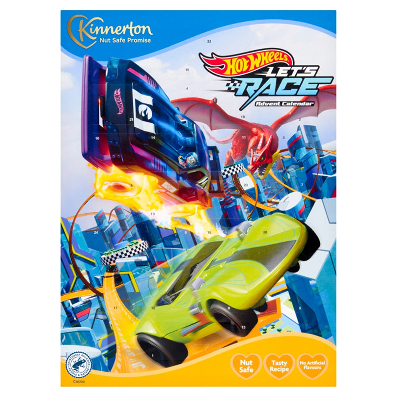 Kinnerton Hot Wheels Let's Race Advent Calendar 40g (18 Boxes)