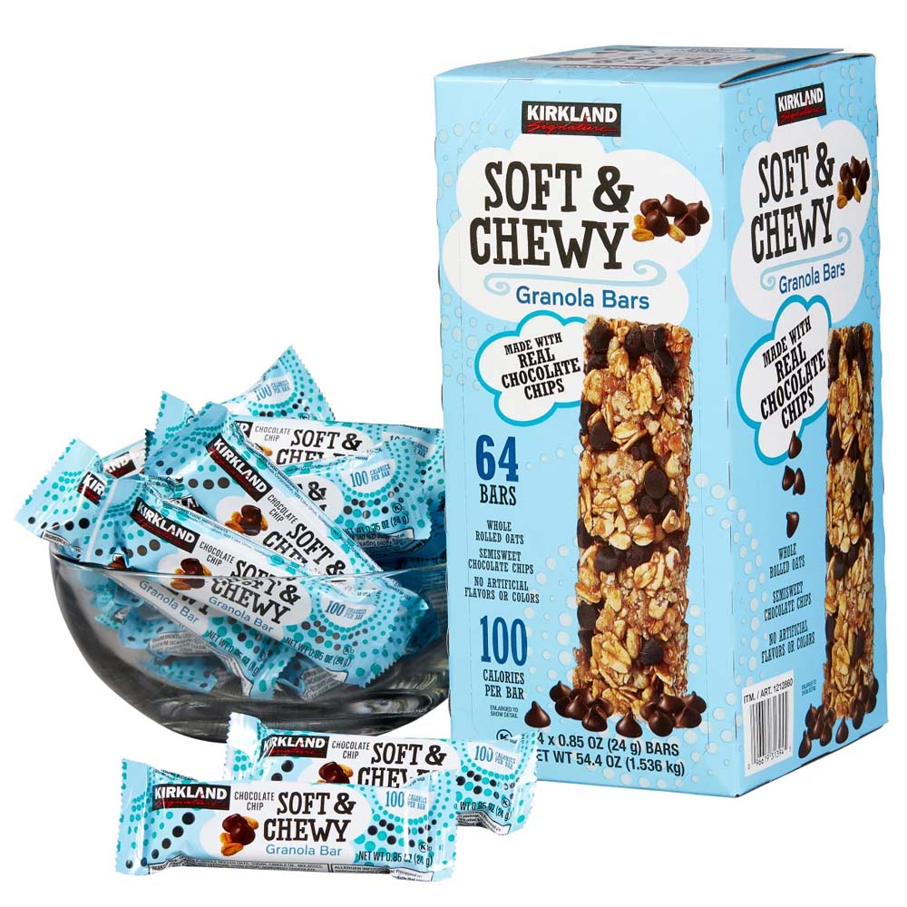Kirkland Signature Soft & Chewy Granola Bars – 64 x 24g