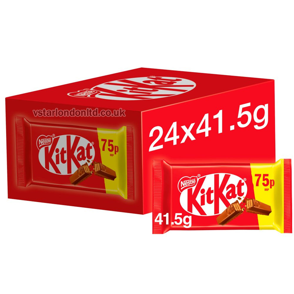 KitKat 4 Finger Milk Chocolate Bar 41.5g(Box of 24)