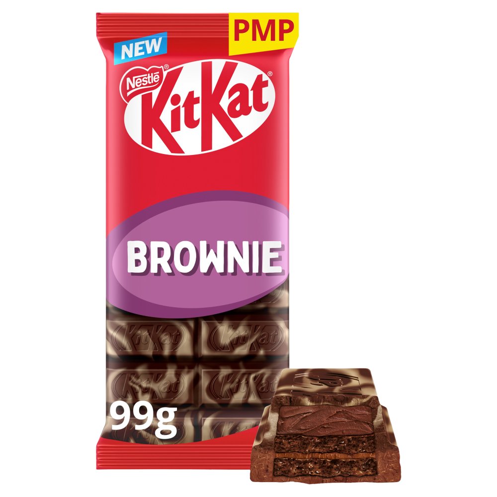 KitKat Brownie Flavoured Chocolate Sharing Bar 99g PMP (Case of 15)