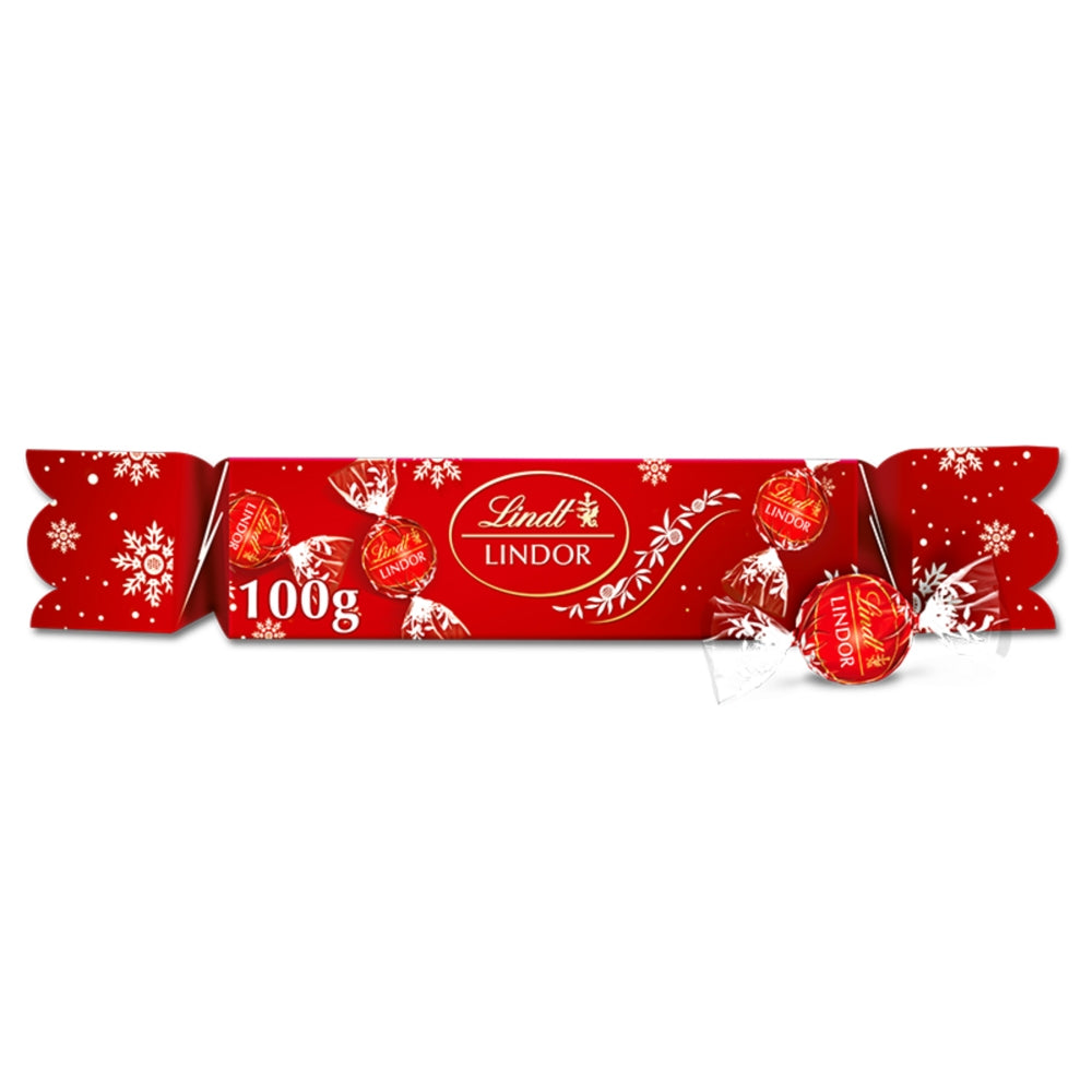 Lindt Lindor Milk Chocolate Christmas Cracker 5 x 100g