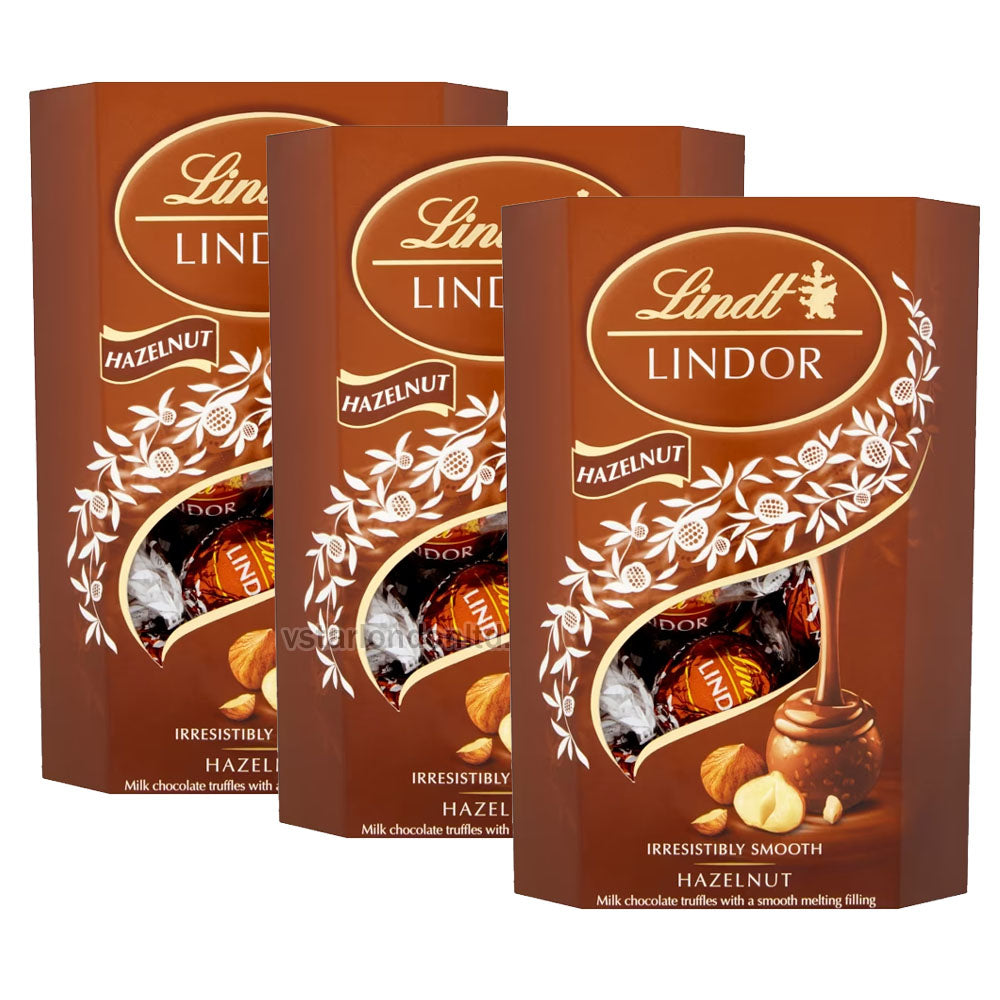 Lindt Lindor Hazelnut Truffles Chocolate Truffles 200g (Value Packs)
