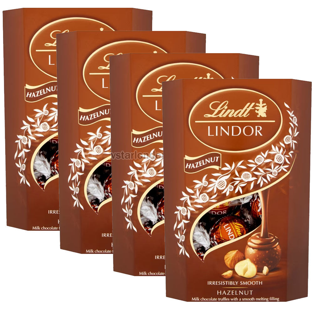 Lindt Lindor Hazelnut Truffles Chocolate Truffles 200g (Value Packs)