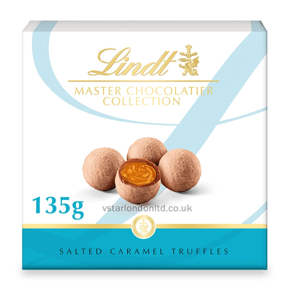 Luxury Lindt Salted Caramel Chocolate Truffles – 135g Box