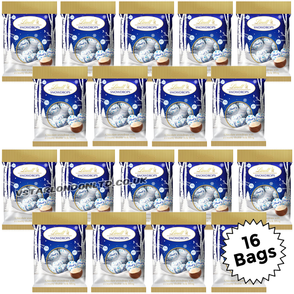 Lindt Snowballs Milk Chocolate Bag 70g (8 & 16 Bags)