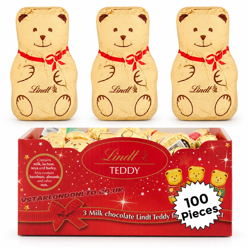 Lindt Teddy Christmas Milk Chocolate 10g (25 - 100 Pieces)