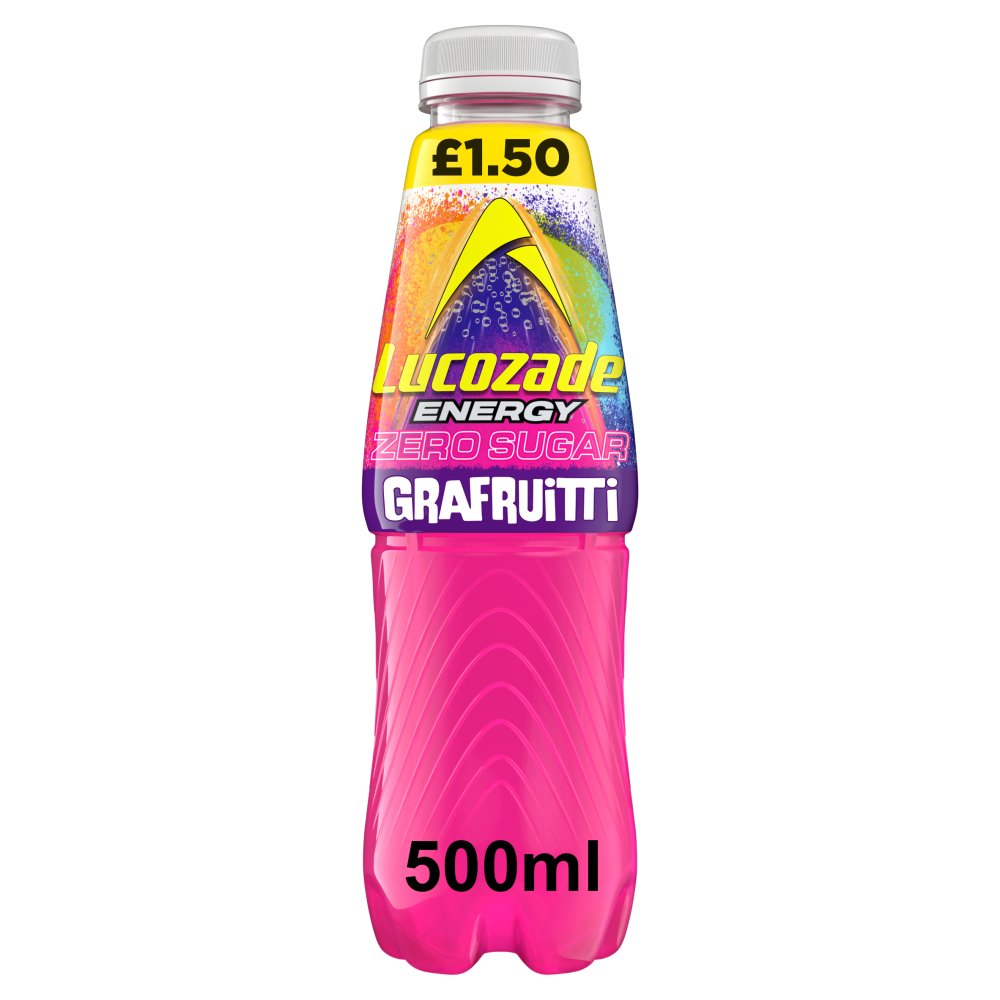 Lucozade Energy Zero Sugar Grafruitti 500ml PMP (Case of 12)