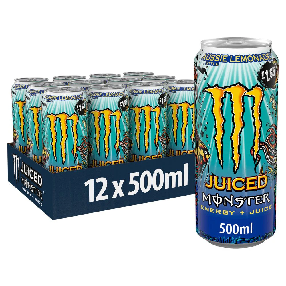 Monster Energy Drink Aussie Lemonade 12 x 500ml