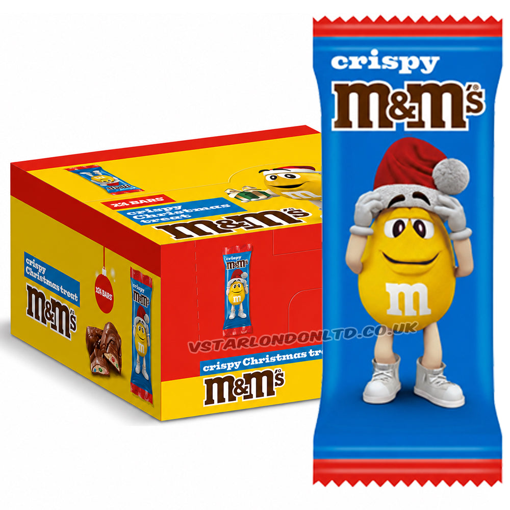 M&M's Crispy Santa Milk Chocolate 29g (16 & 32 Bars)