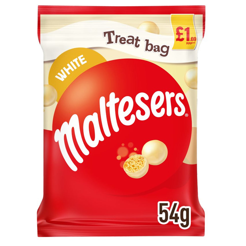 Maltesers White Chocolate Bag £1.69 PMP 54g (Box of 18)
