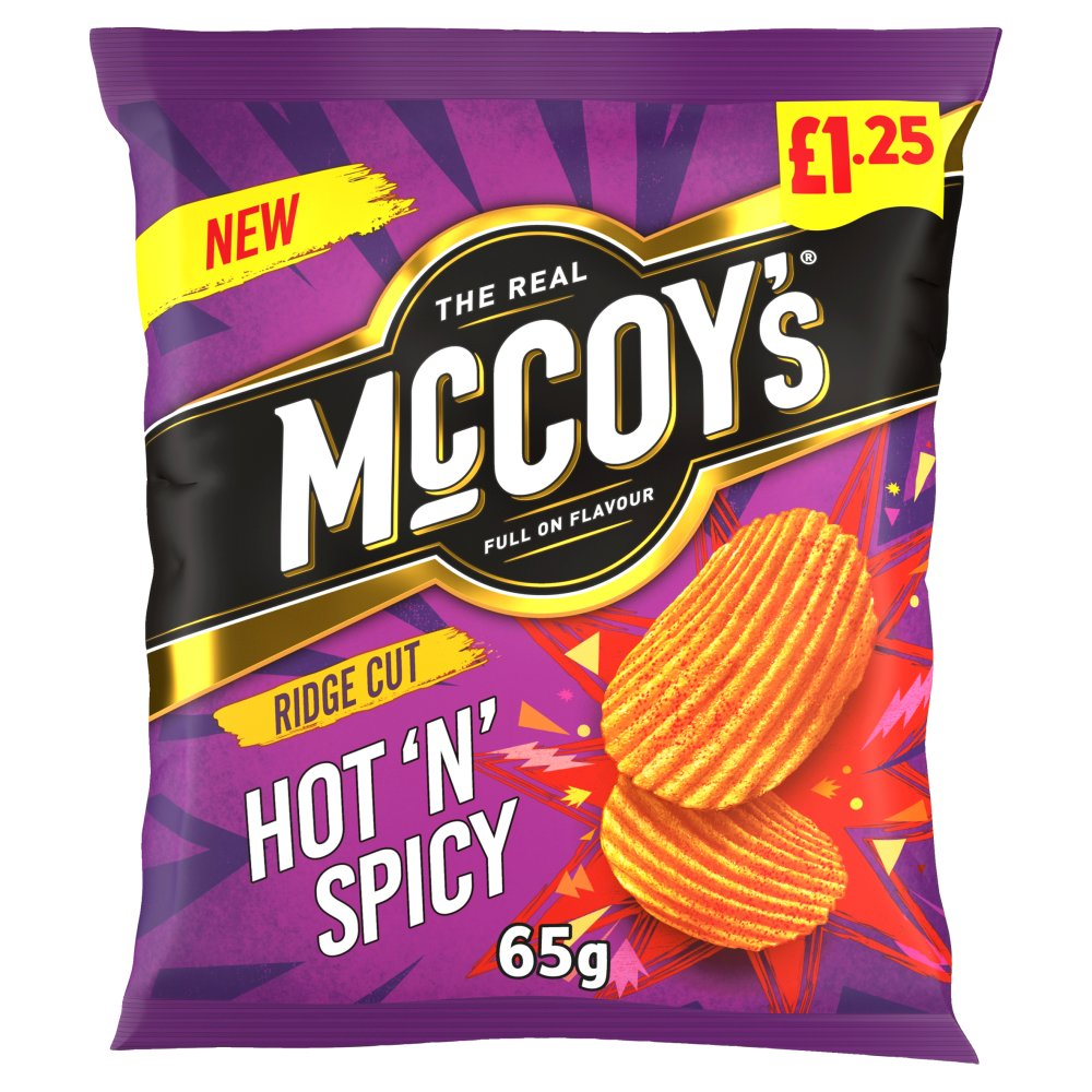 McCoy's Hot 'N' Spicy Sharing Crisps 65g (Box of 20)