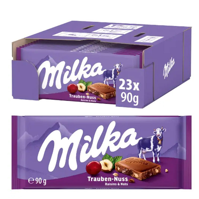 Variety of Milka Chocolate Collections