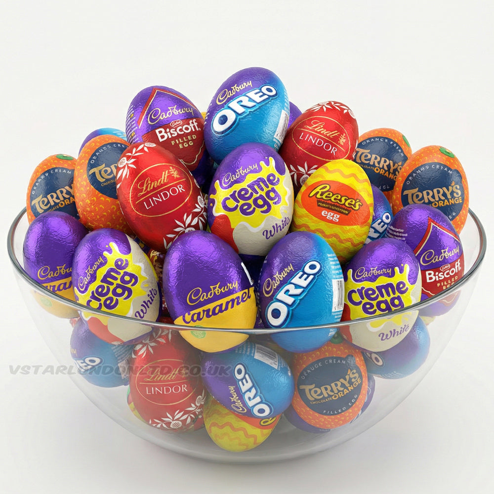Mixed Chocolate Easter Eggs Multipack – Lindt, Cadbury, Reese’s & More (24 & 48 Eggs)