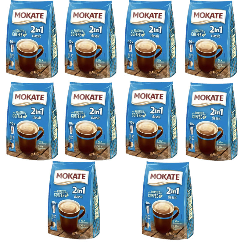 Mokate 2 In 1 Classic Coffee 10x14g Sachets (5 & 10 Packs)