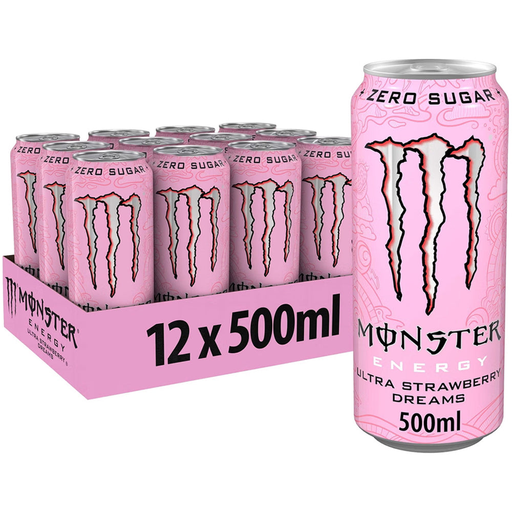 Monster Energy Drink Ultra Strawberry Dreams 12 x 500ml