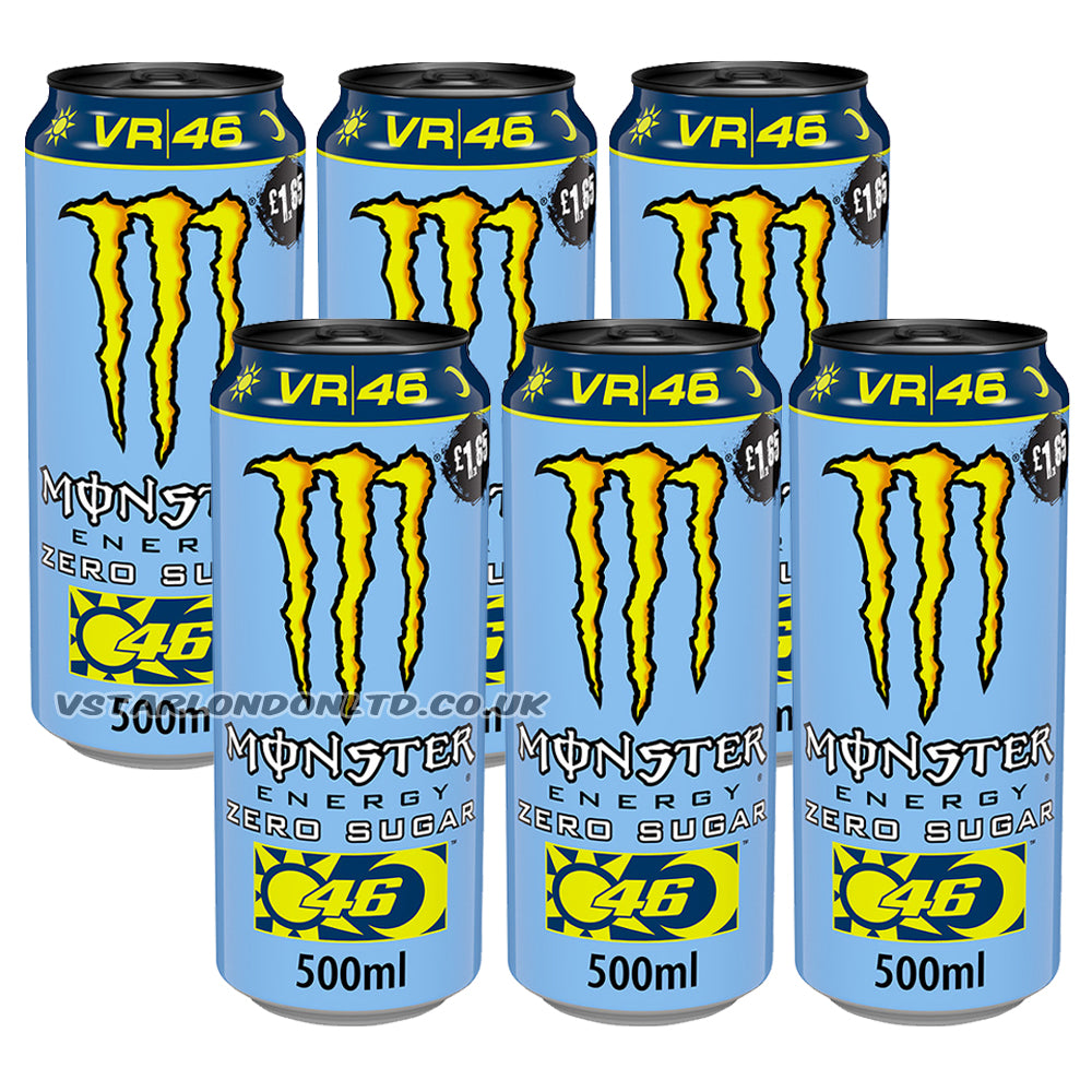 Monster Energy Zero Sugar VR46 The Doctor 500ml (6 & 12 Cans)