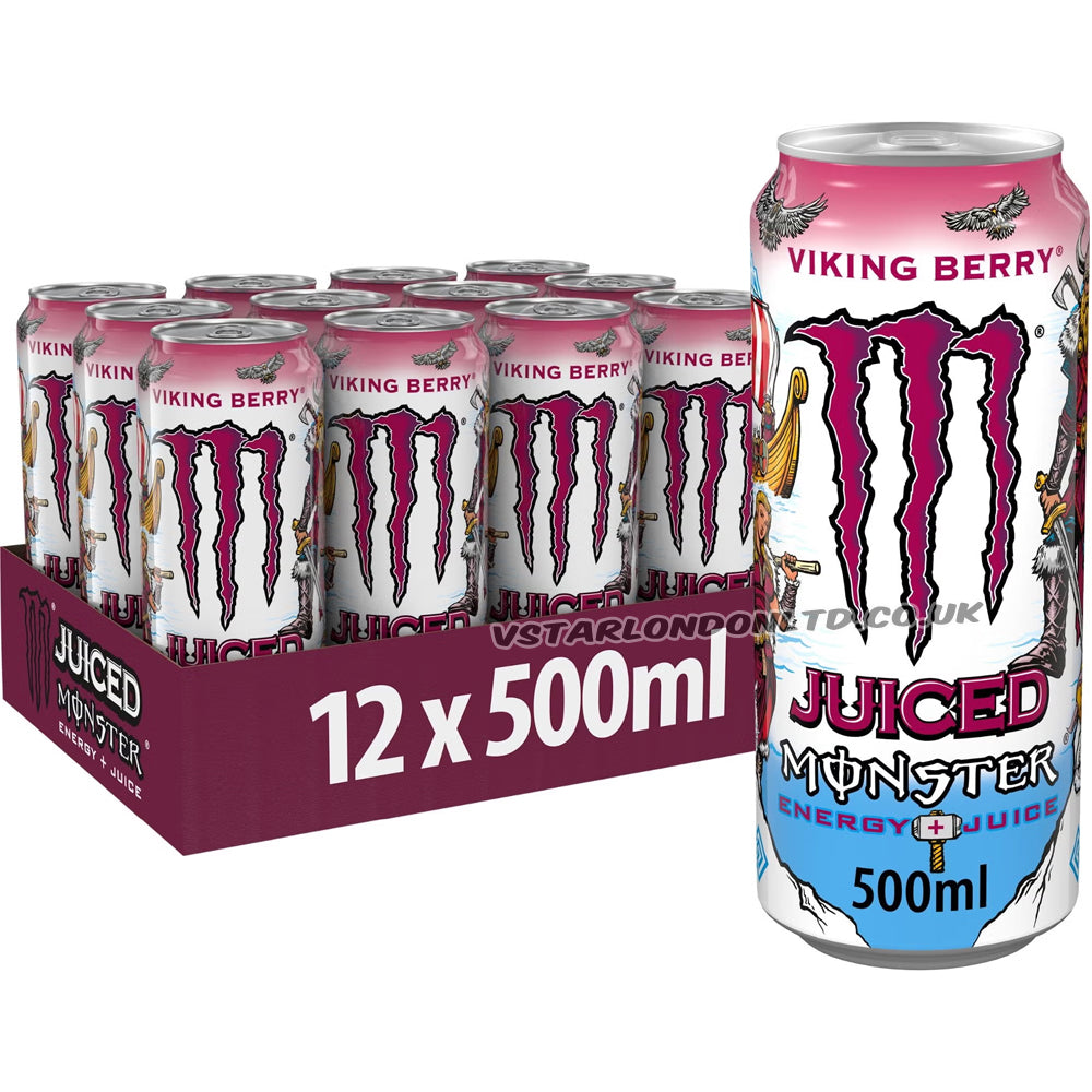Monster Energy Viking Berry PMP £1.85 500ml (6 & 12 Cans)