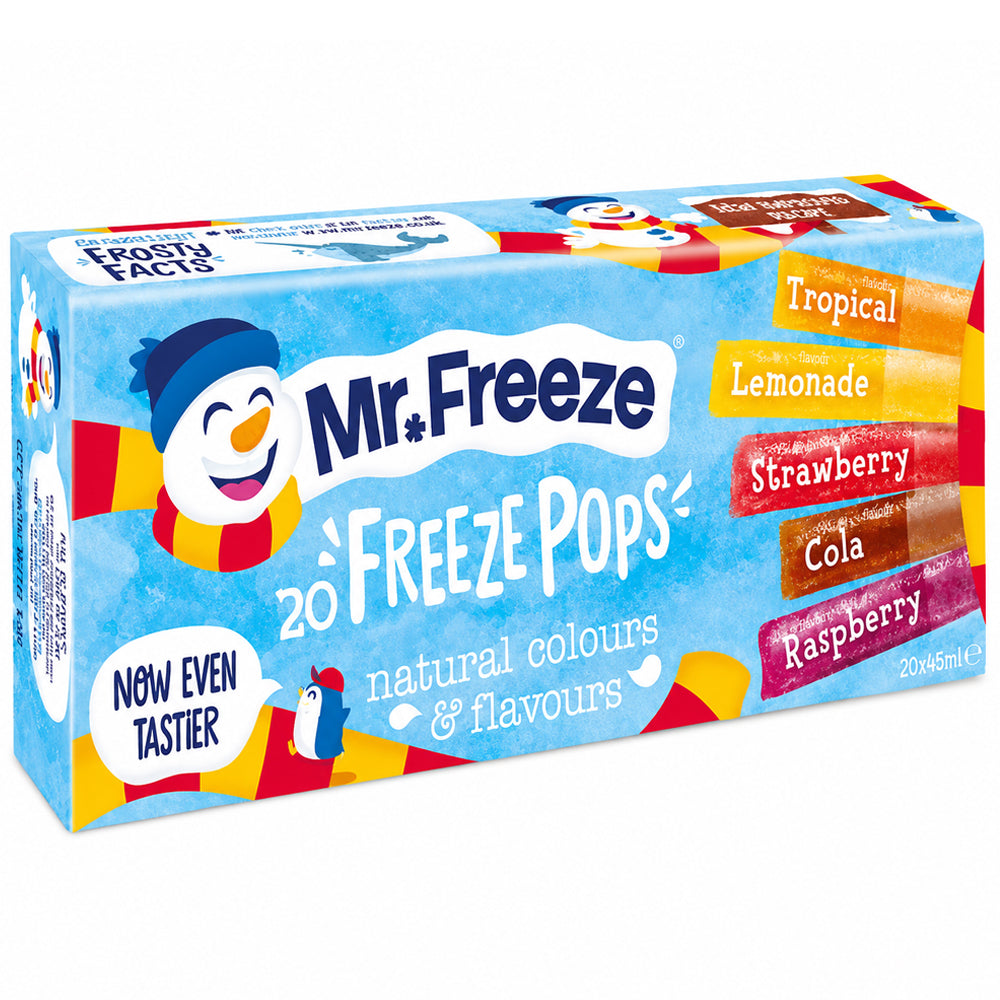 Mr. Freeze Freeze Pops 20 x 45ml (Case of 8) | Assorted Ice Pops