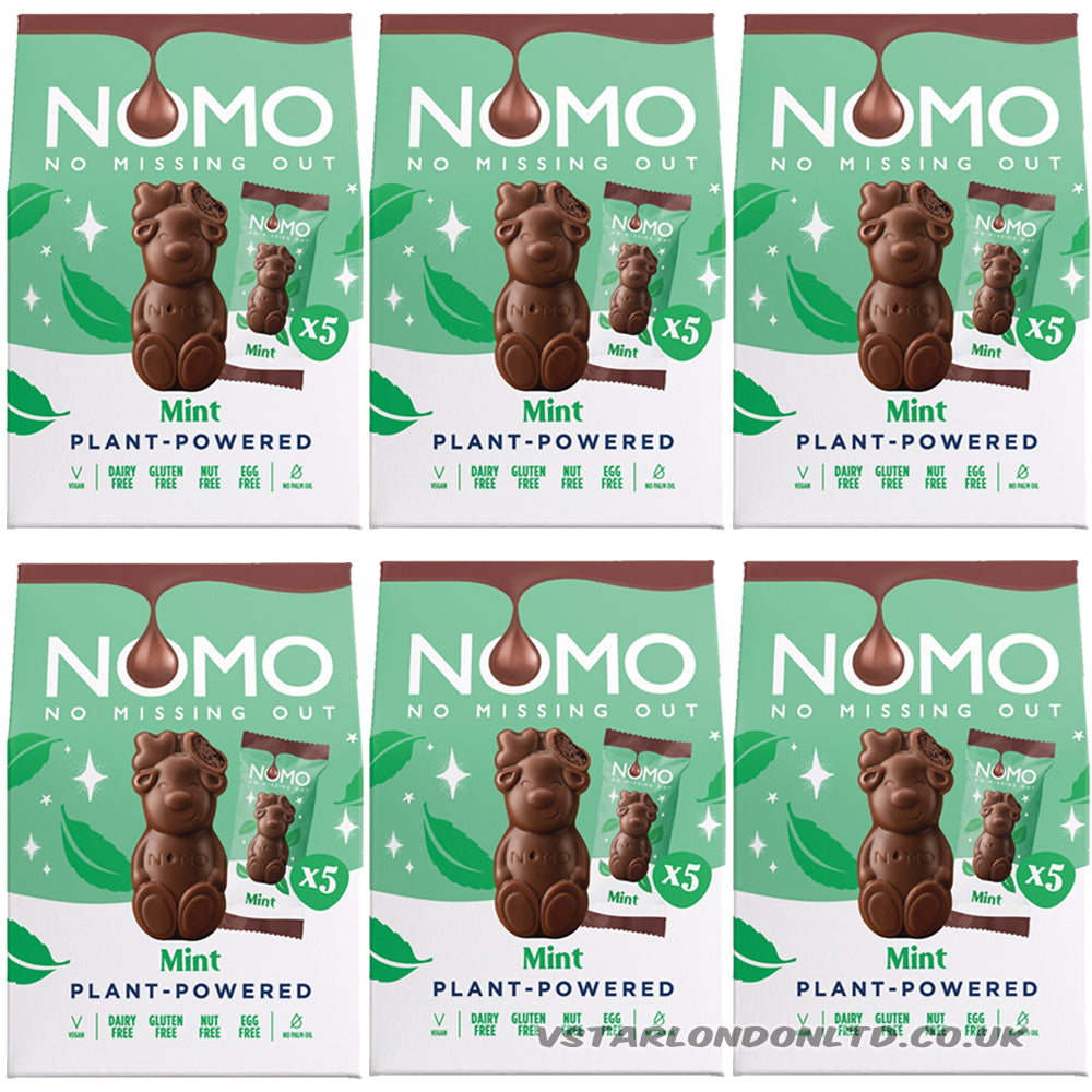 NOMO Mini Mint Reindeers 5 Pack 53g (6 x 53g Box)