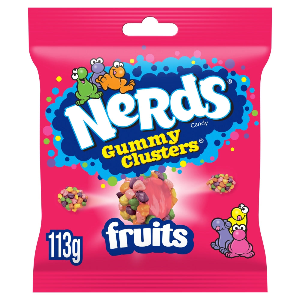 Nerds Gummy Clusters Fruit Flavour Bag 113g (Box of 10)