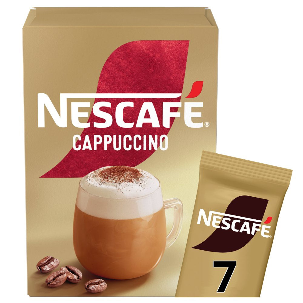 Nescafé Cappuccino Instant Coffee 7 x 18g Sachets (Box of 6) PMP