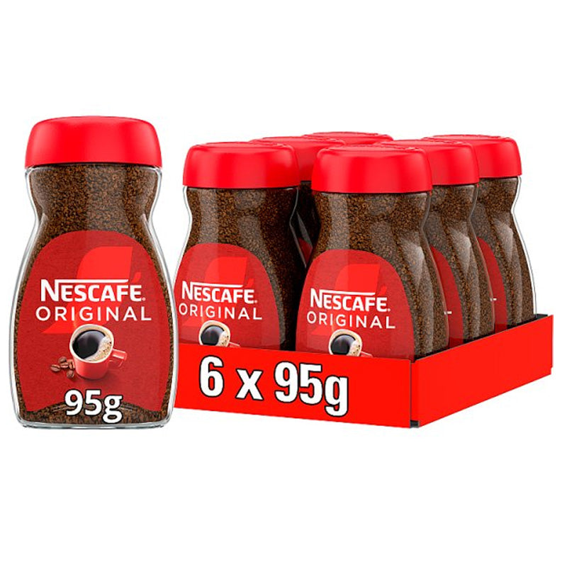 Nescafé Original & Original Decaf Instant Coffee 95g PMP (3 & 6 Bottles)