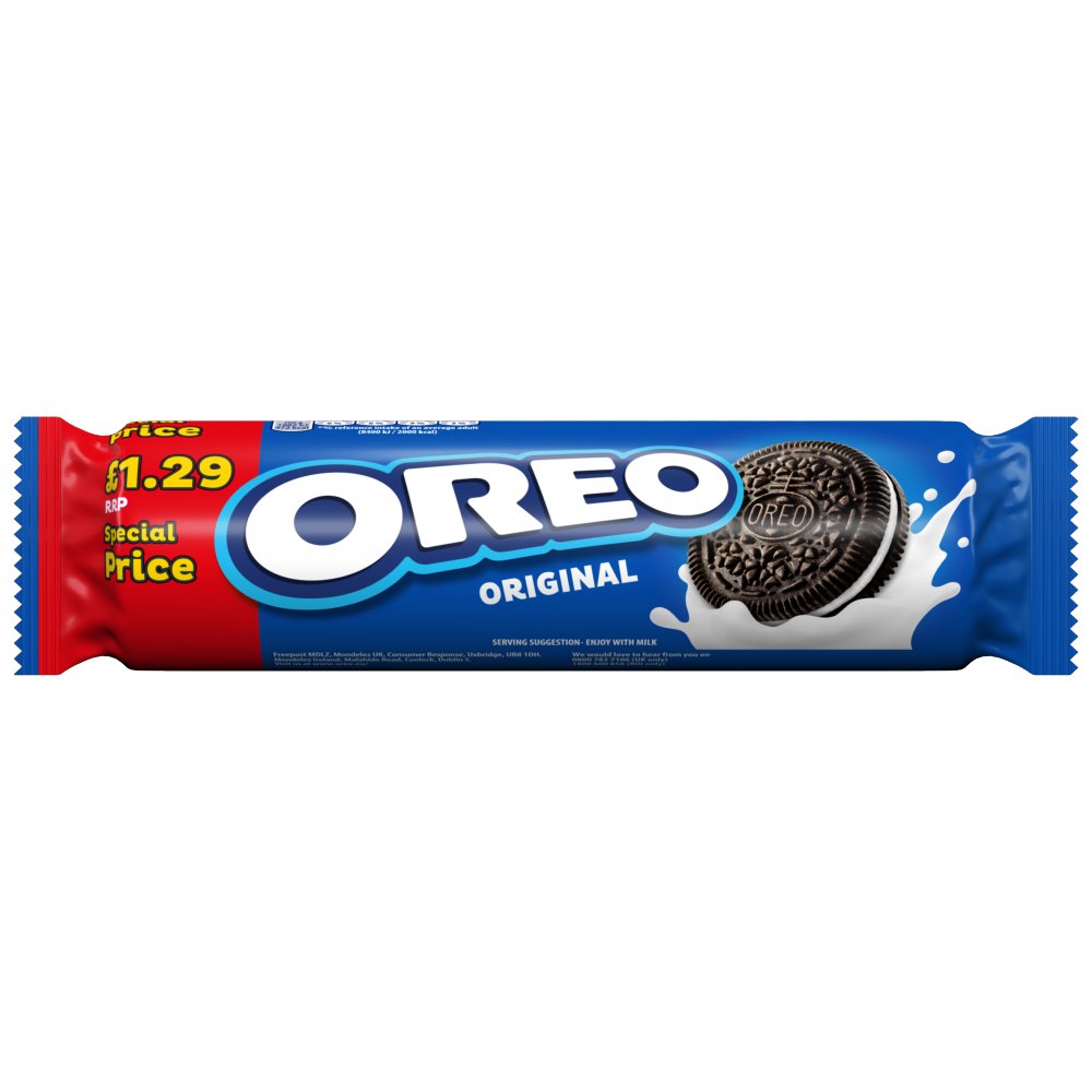 OREO Original Vanilla Sandwich Biscuits 154g (Box of 16)