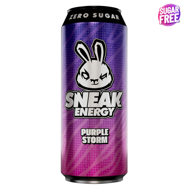 Sneak Energy Purple Storm 500ml x 12 Cans Mixed Berry Zero Sugar