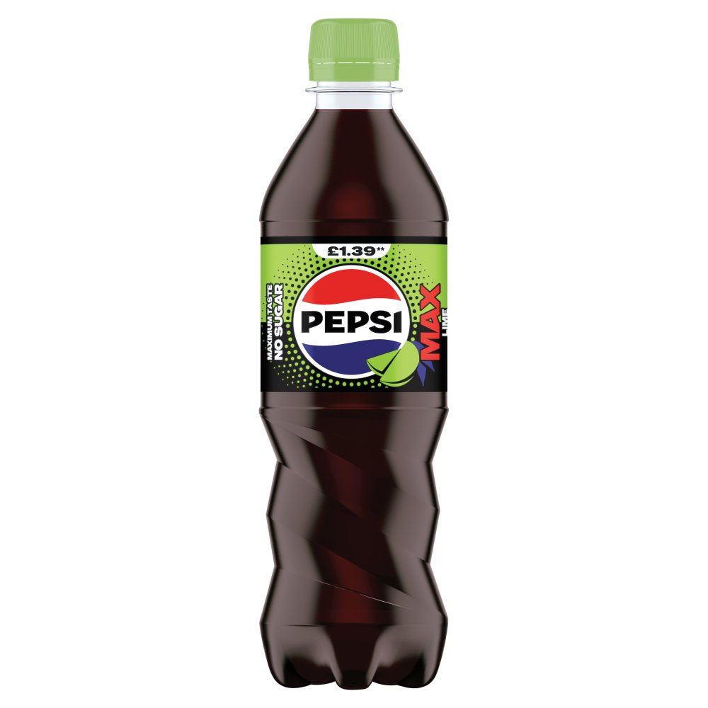 Pepsi Max Lime Cola Bottle PMP 500ml (Case of 12)