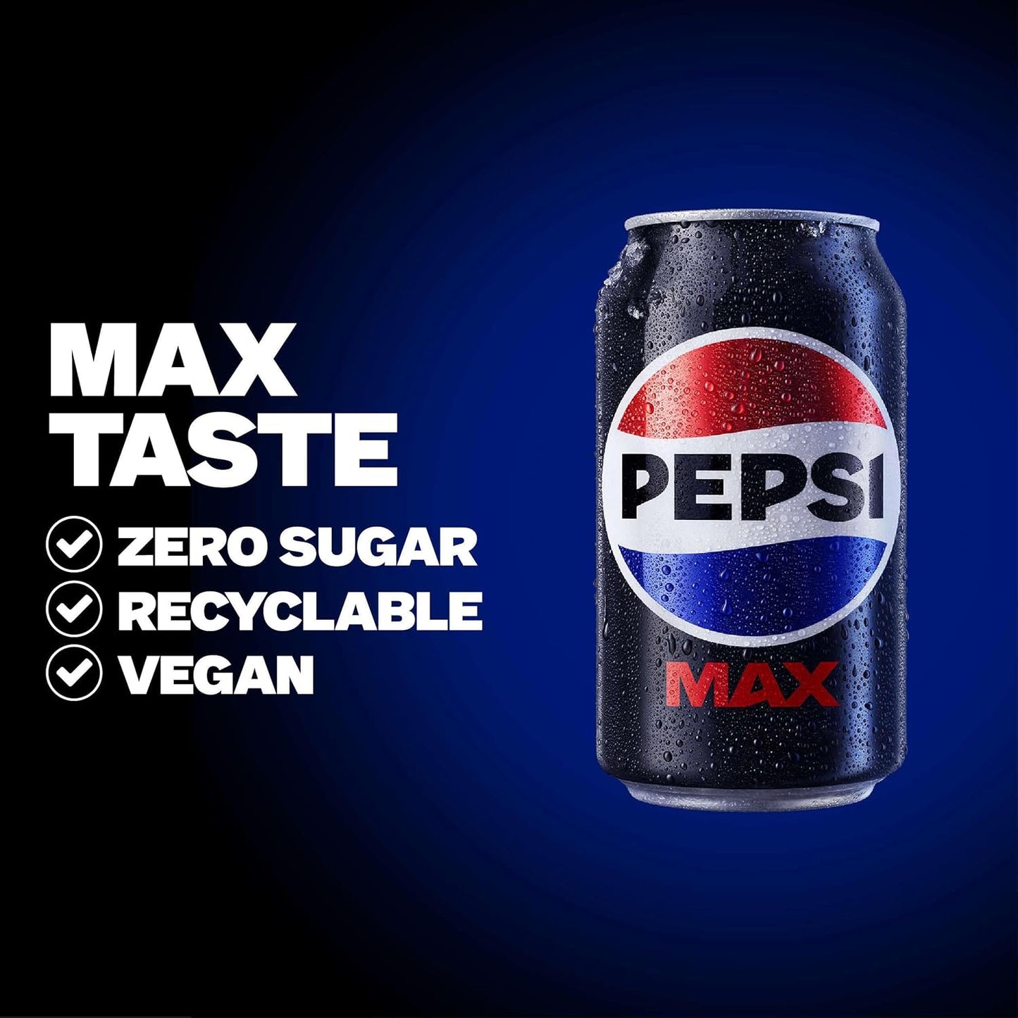 Pepsi Pepsi Max No Sugar Cola Cans 330ml (Case of 24)