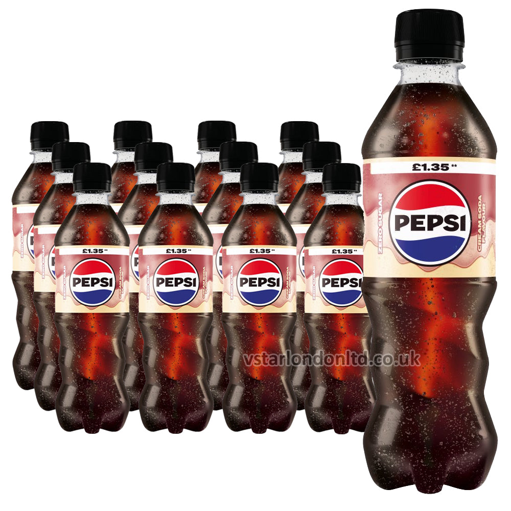 Pepsi Cream Soda Flavour Bottle 500ml PMP (Case of 12)