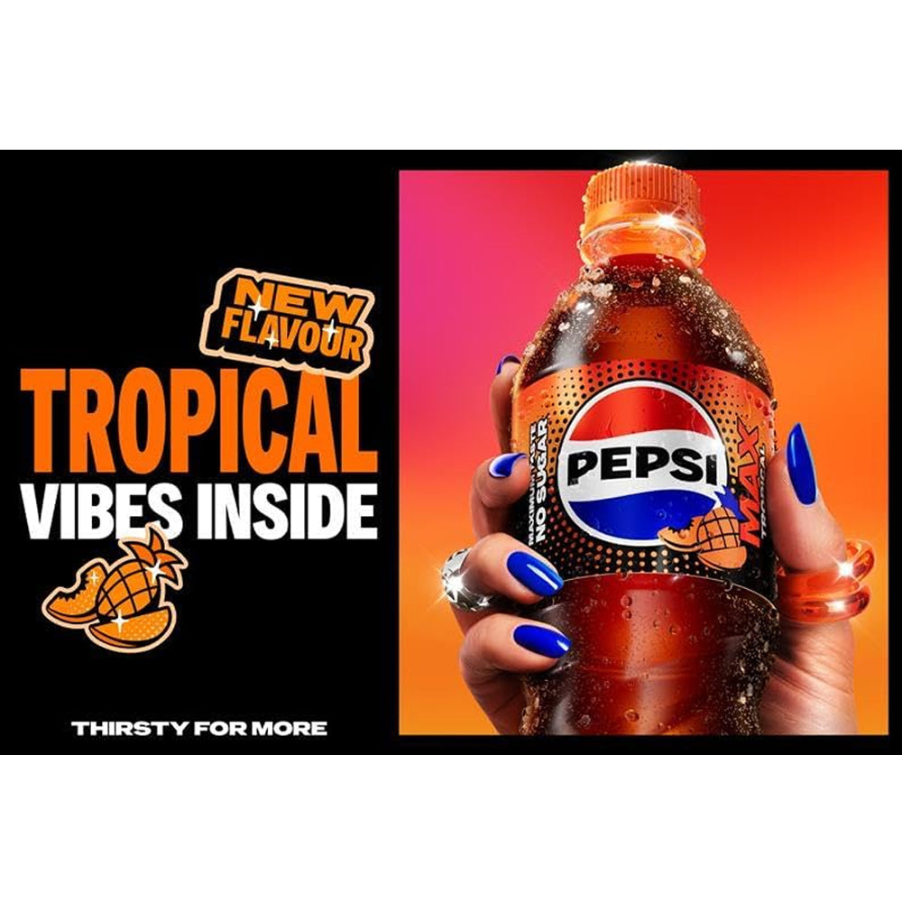 Pepsi Max Tropical Bottle PMP 500ml (Case of 12)