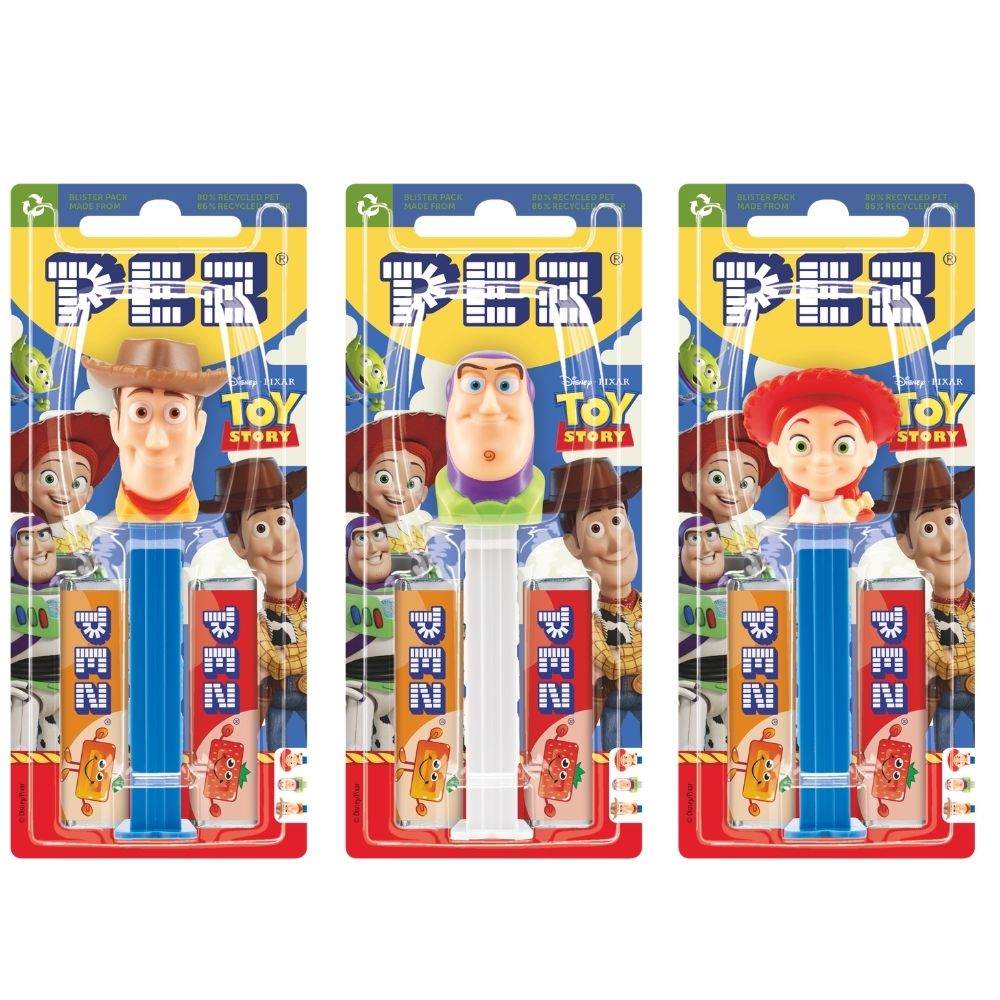 PEZ Toy Story Dispenser + Refills 17g (12 Packs)