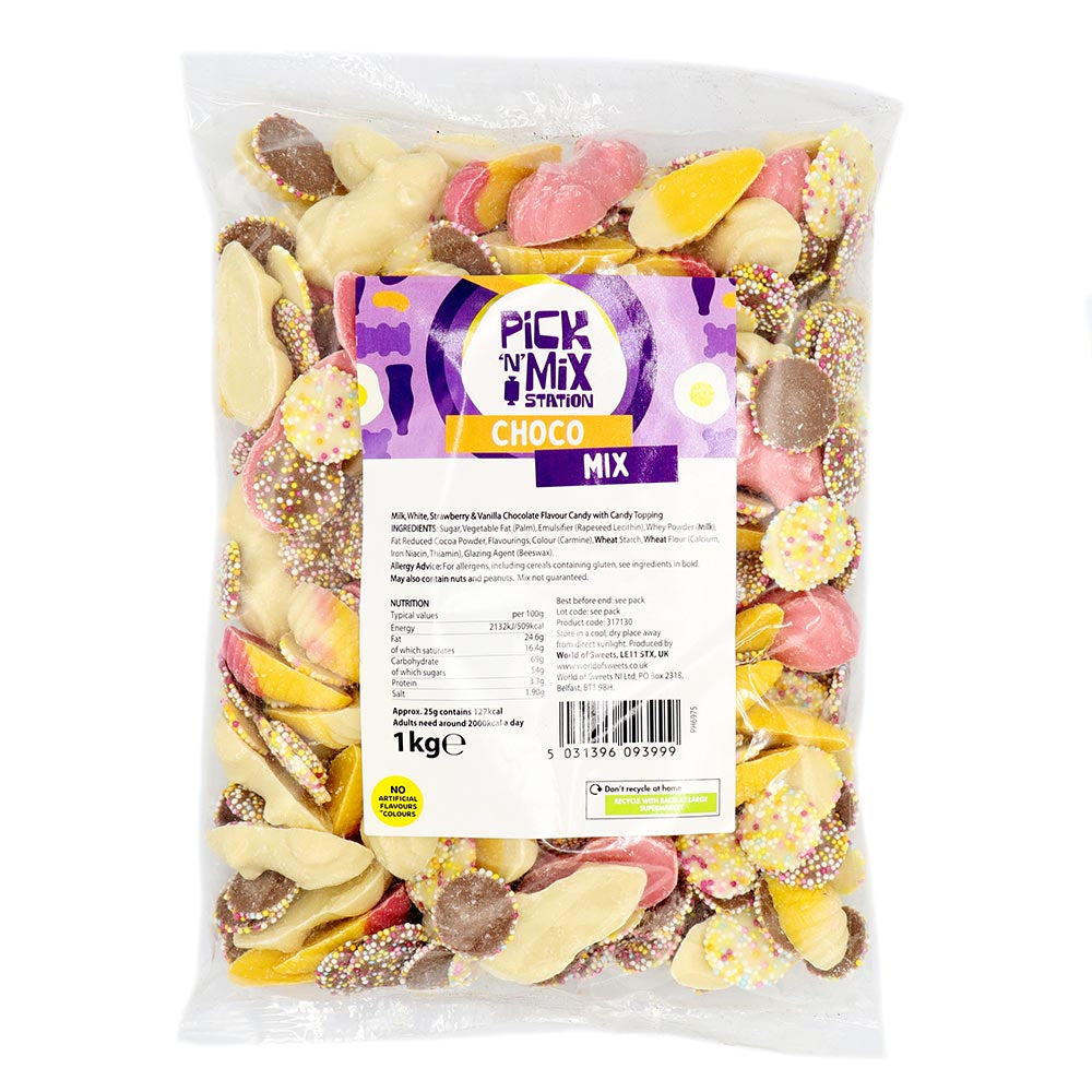 Pick N Mix Station Choco Mix Bag 1kg Bulk Sweets
