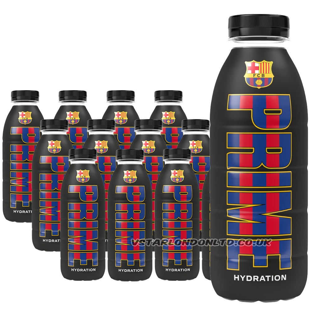 Prime Hydration FC Barcelona Bottle 500ml (6 & 12 Bottles)